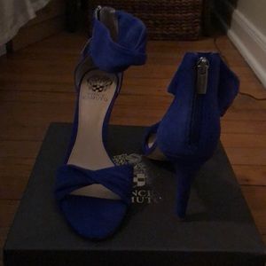 Blue Suede Heels